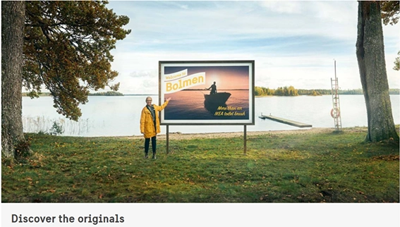 Stortavla på Visit Swedens kampanj