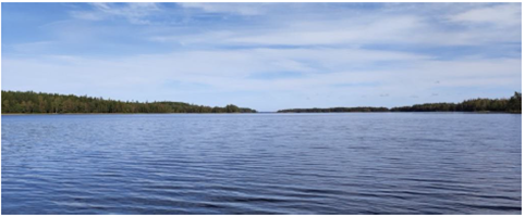 Vattenytan på en sjö