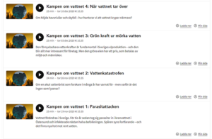 Skärmdump från SR P1 - Kampen om Vattnet